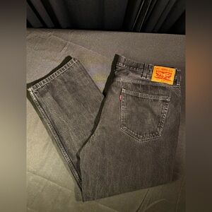 Levi's Men's 550 Black Relaxed-Fit Jeans 40 x 30. Excellent condition